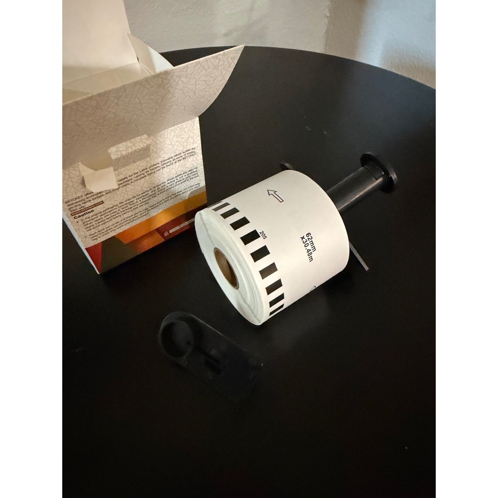 Betckey 62mm x 30.48m Continuous Labels for Brother DK-2205 QL Printers White